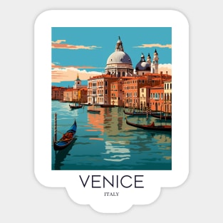 A Pop Art Travel Print of Venice - Italy Sticker